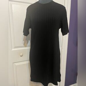 OLIVACEOUS SZ MEDIUM BLACK MINI DRESS NWT #269